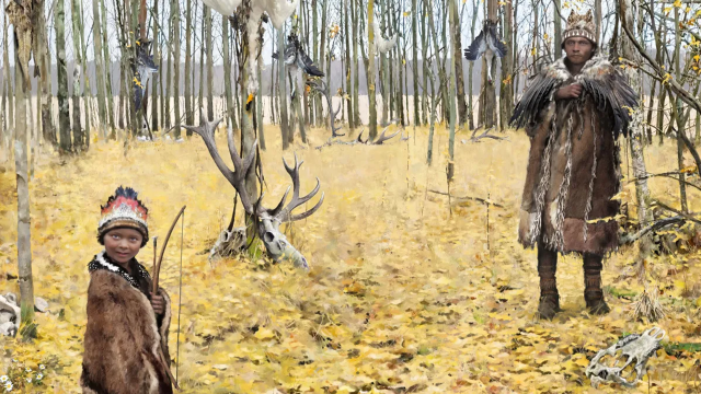 В Европе тоже носили венцы из перьев 7000 лет назад