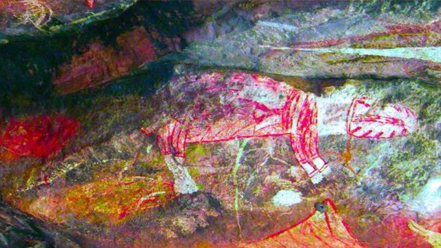 В Австралии найдены наскальные рисунки с вымершими тасманийскими волками