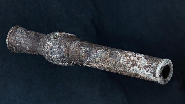 Ручную пушку 600-летней давности нашли в Южной Корее