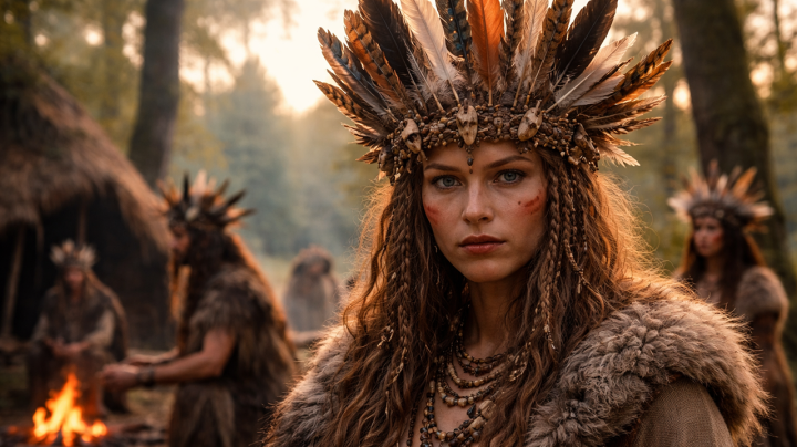 В Европе тоже носили венцы из перьев 7000 лет назад